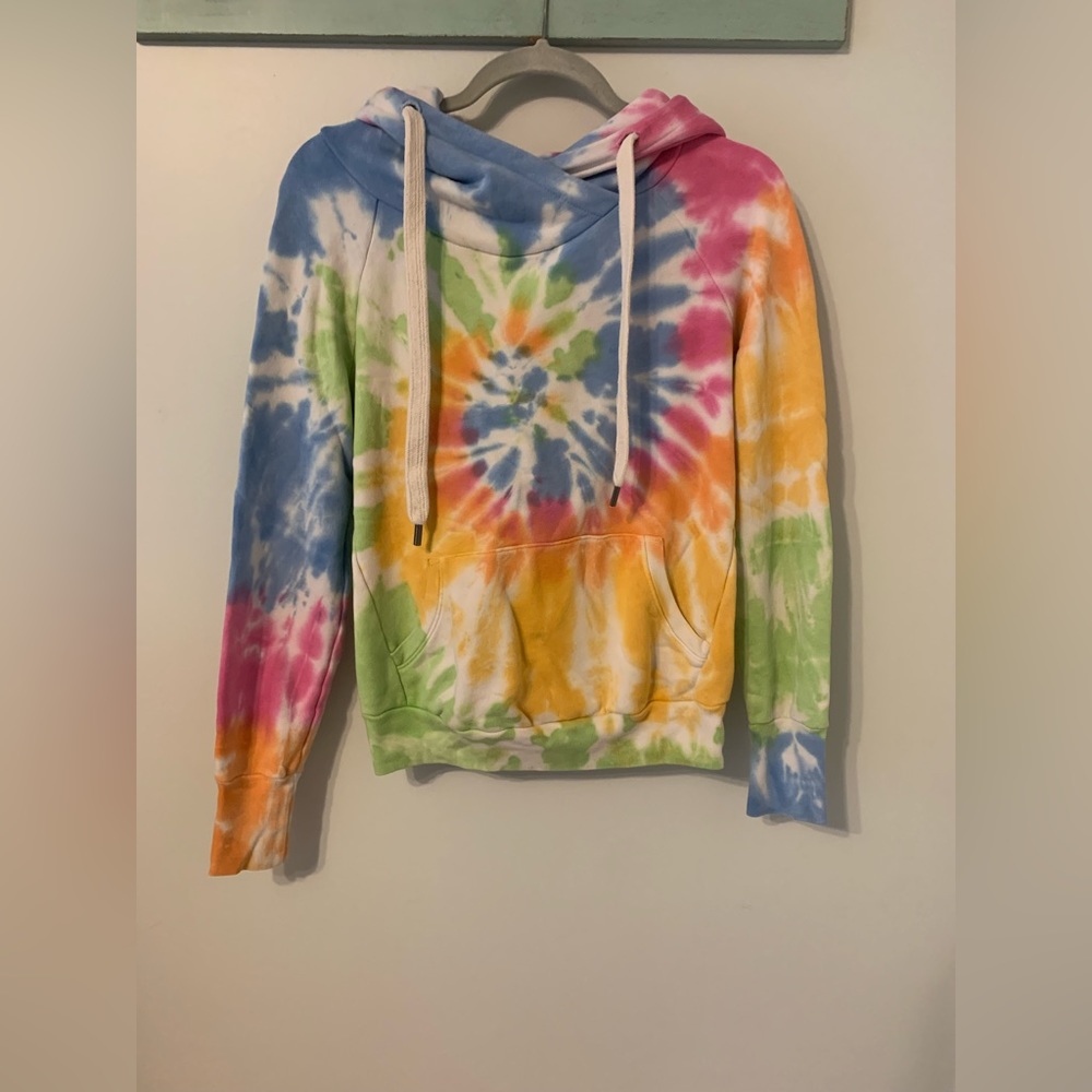 NSF tie dye hoodie size P (petite) XS